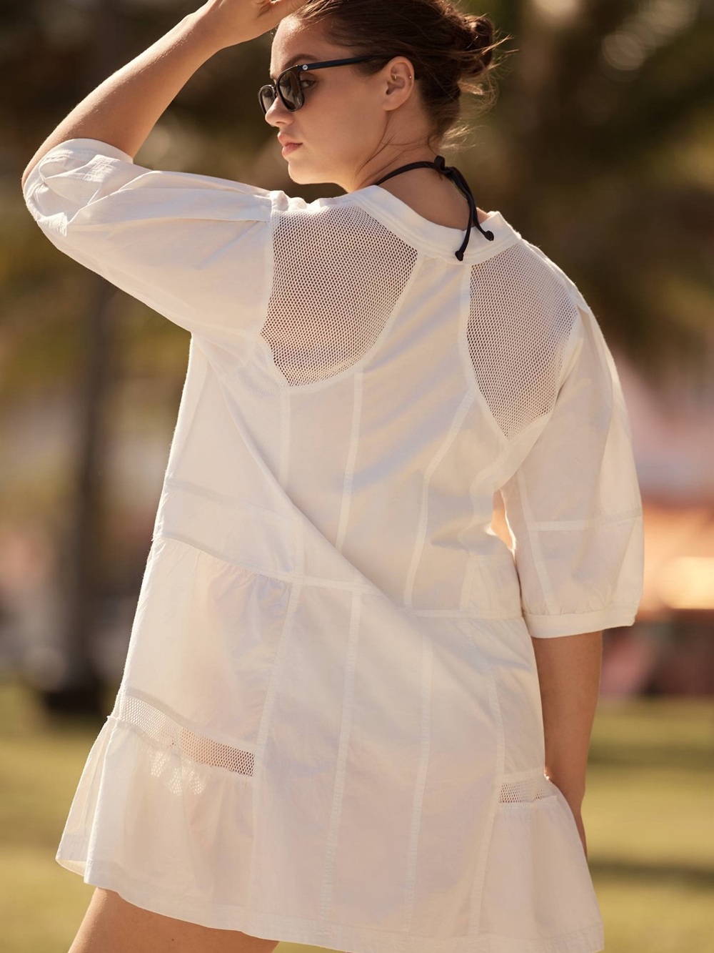Daily Practice by Anthropologie Relaxed Tiered Mini Dress 1293 - Picture 6 of 11